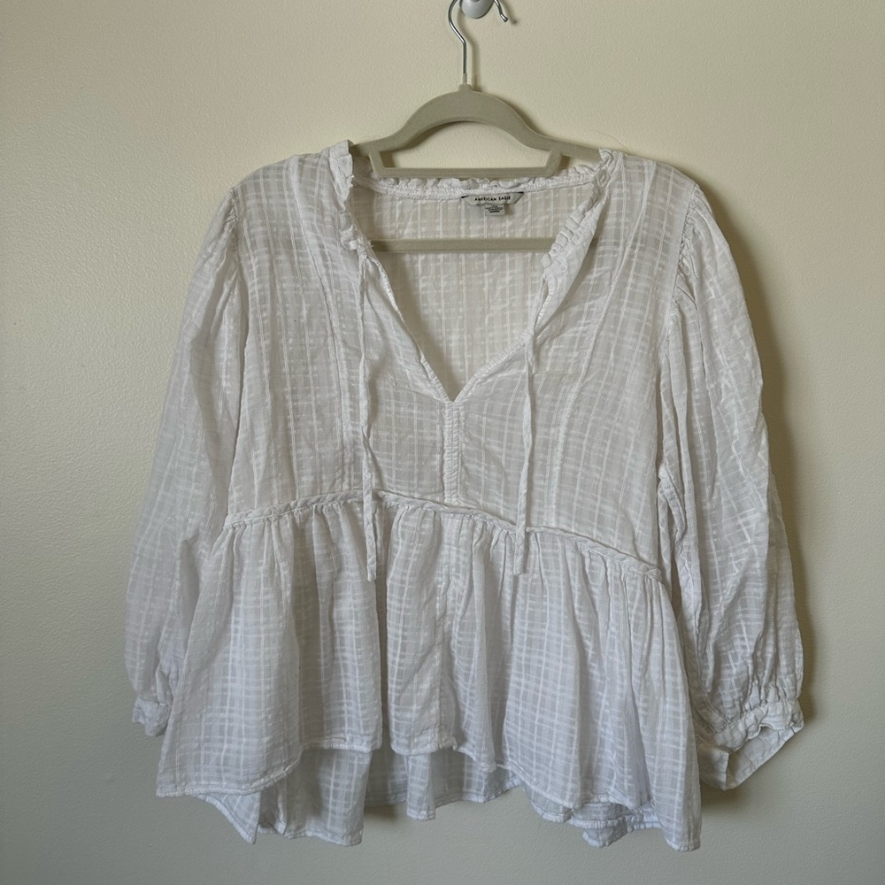 American Eagle Outfitter gauzy top.